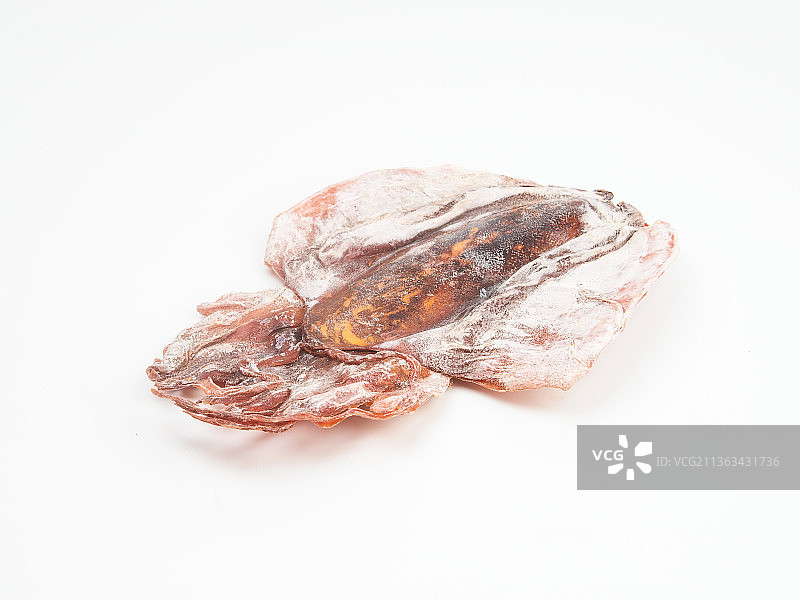 墨鱼干货白底图片素材