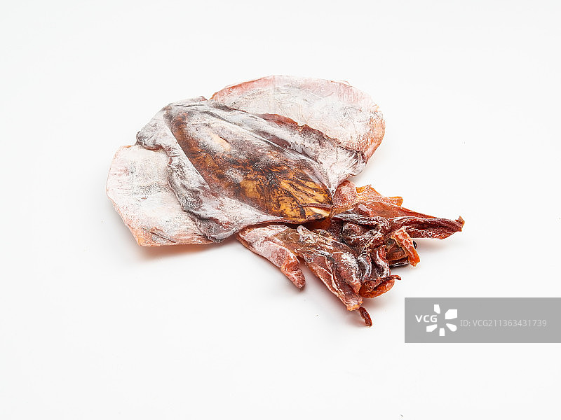 墨鱼干货白底图片素材