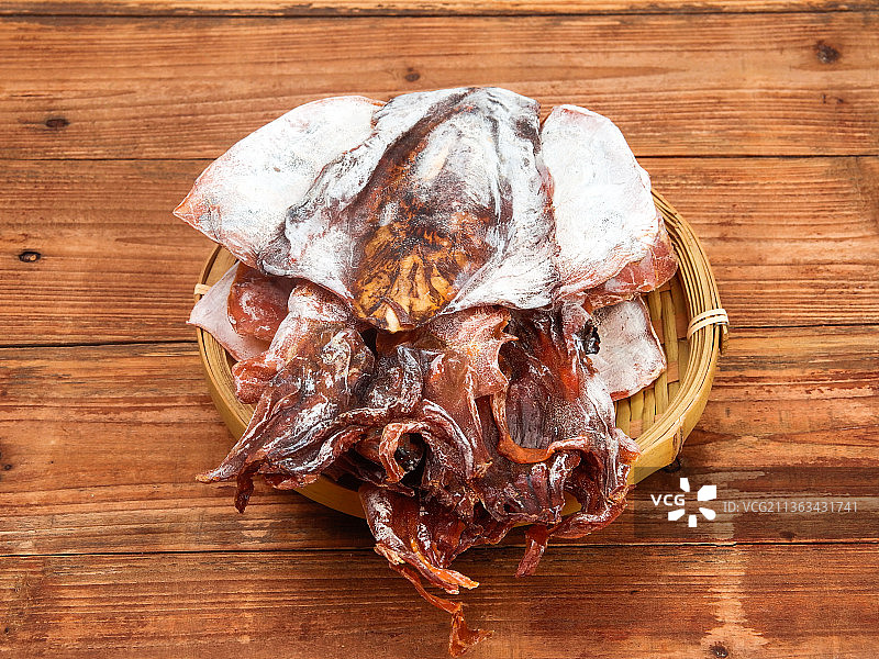 海鲜干货墨鱼图片素材