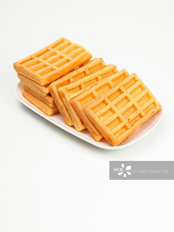 健康早餐华夫饼小吃美食图片素材