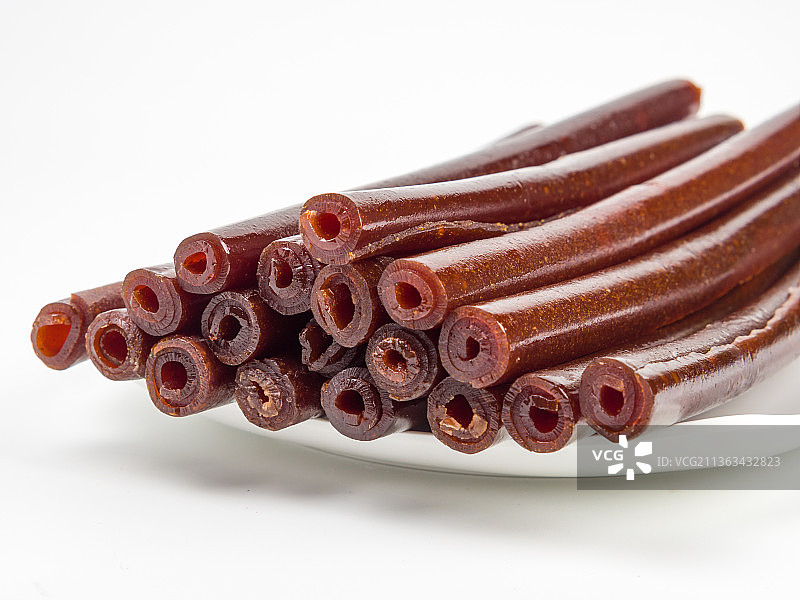 山楂食品果丹皮山楂糕图片素材