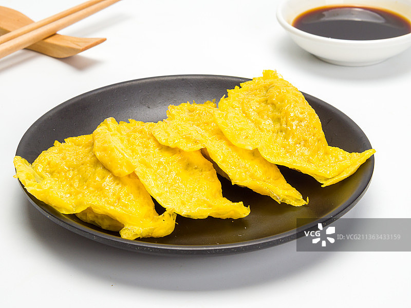 黄金蛋饺早餐美食图片素材