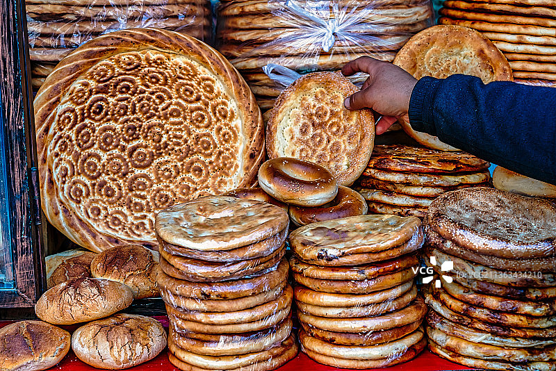 新疆传统食品-馕图片素材