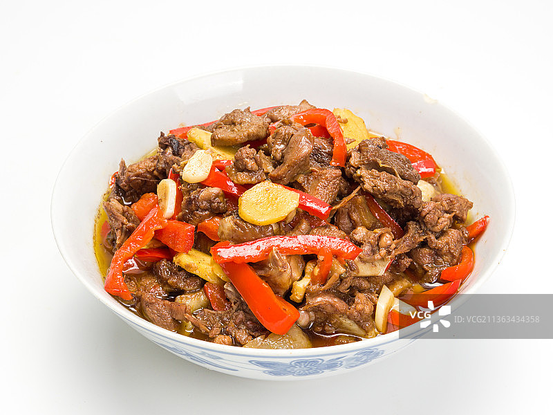 中餐湘菜-爆炒鸭子图片素材