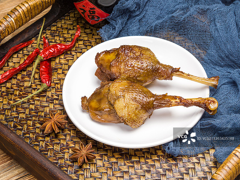 酱卤鸭腿美食卤味图片素材