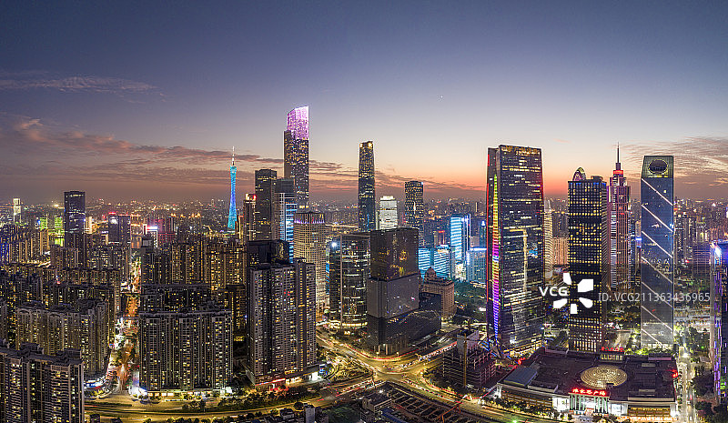 广东省大湾区广州市航拍城市风光天际线图片素材