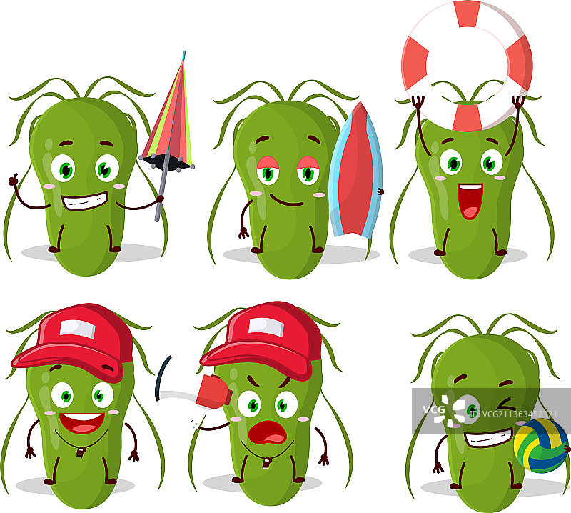 快乐的卡通人物玩耍图片素材