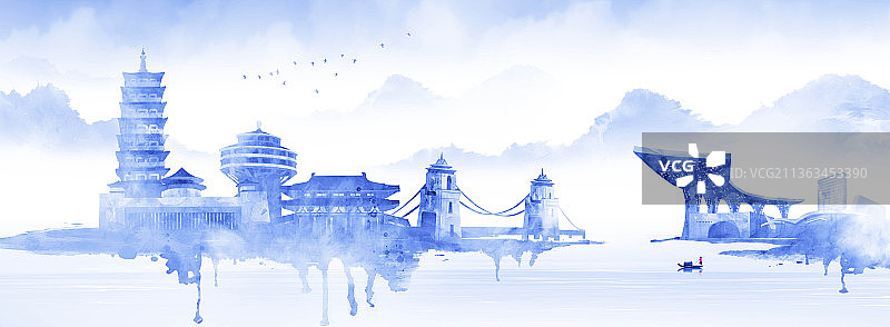 城市建筑扬州图片素材