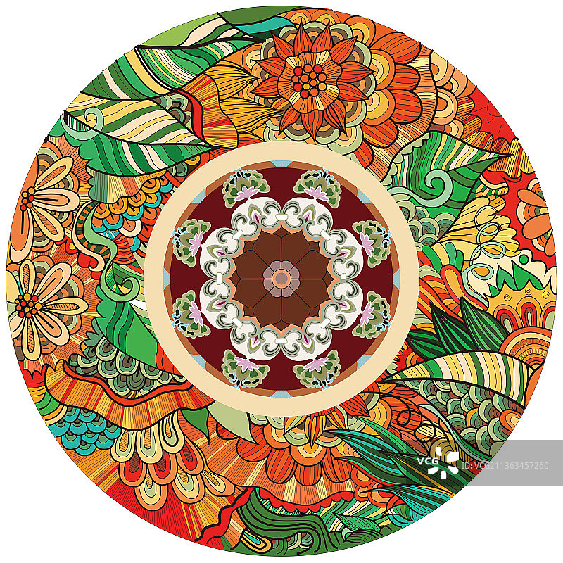 少数民族复古花纹图案图片素材