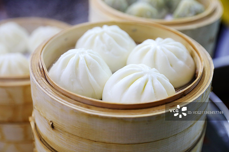 笼屉里的包子图片素材