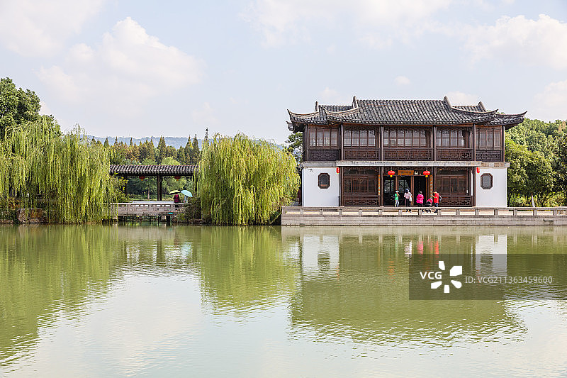 江苏苏州常熟尚湖拂水山庄图片素材