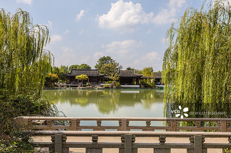 江苏苏州常熟尚湖拂水山庄图片素材