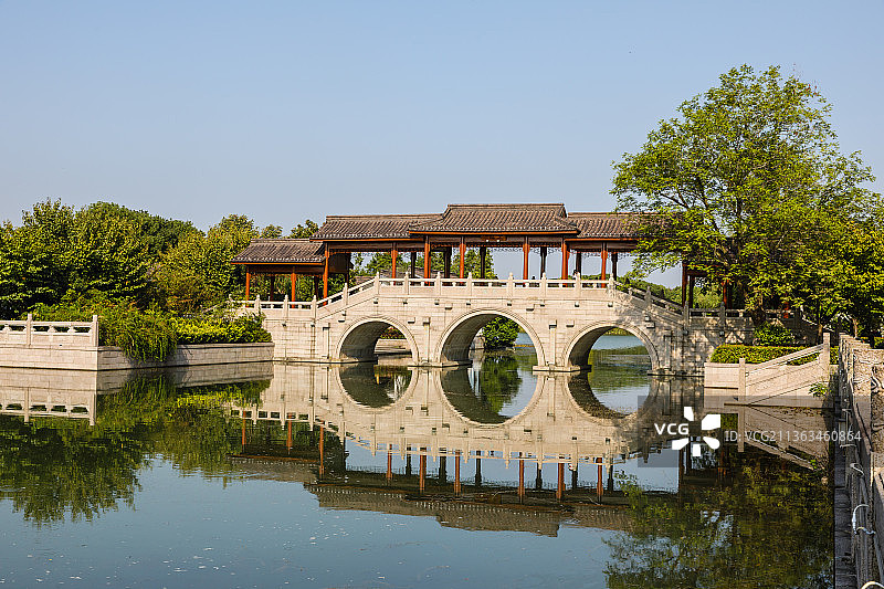 江苏苏州常熟尚湖风景区图片素材