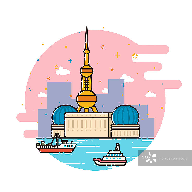 mbe风格东方明珠图片素材