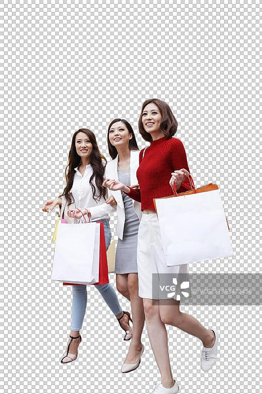 东方女人购物图片素材