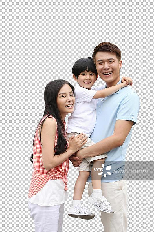 一家三口驾车出游图片素材