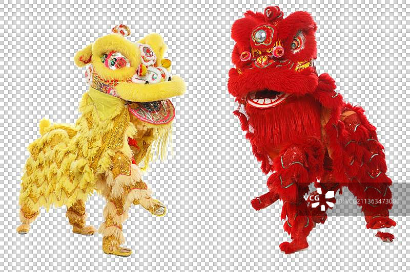 对狮表演图片素材