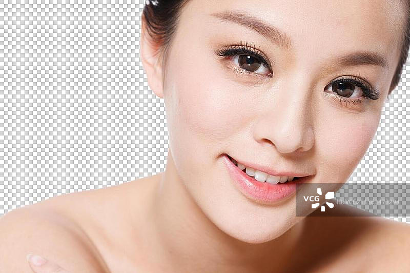 东方女人妆面图片素材