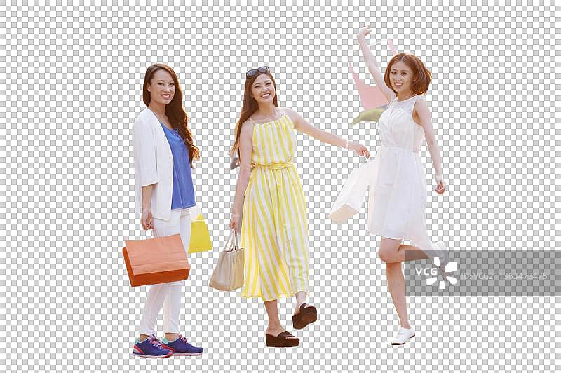 东方女人购物图片素材