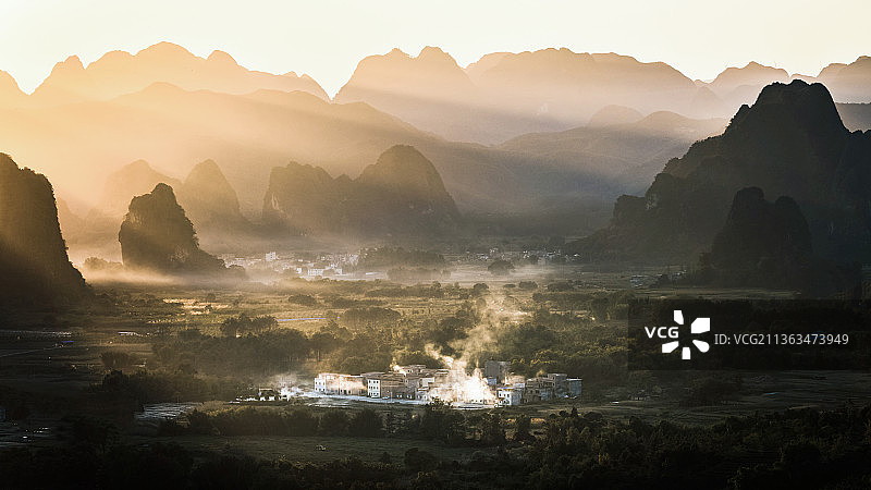 英西暮色图片素材