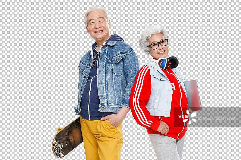 时尚的老年夫妇图片素材