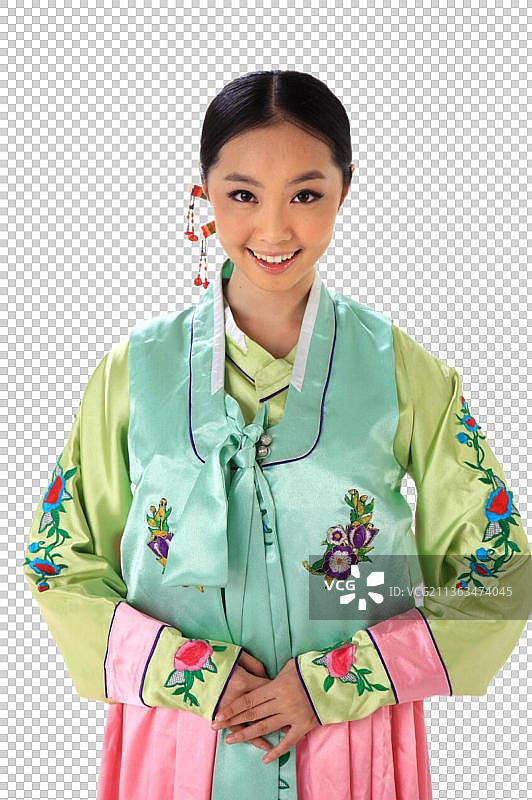 中国少数民族朝鲜族女人图片素材