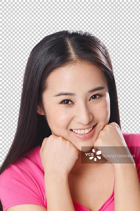 青春活力的年轻女孩图片素材