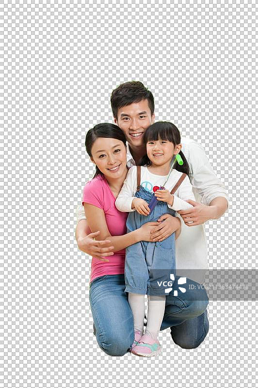 一家三口快乐装修图片素材