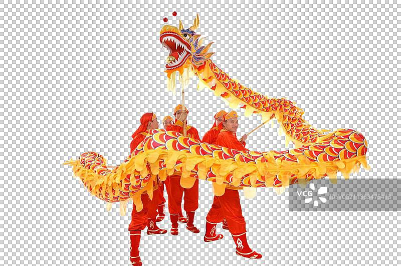 东方人舞龙图片素材