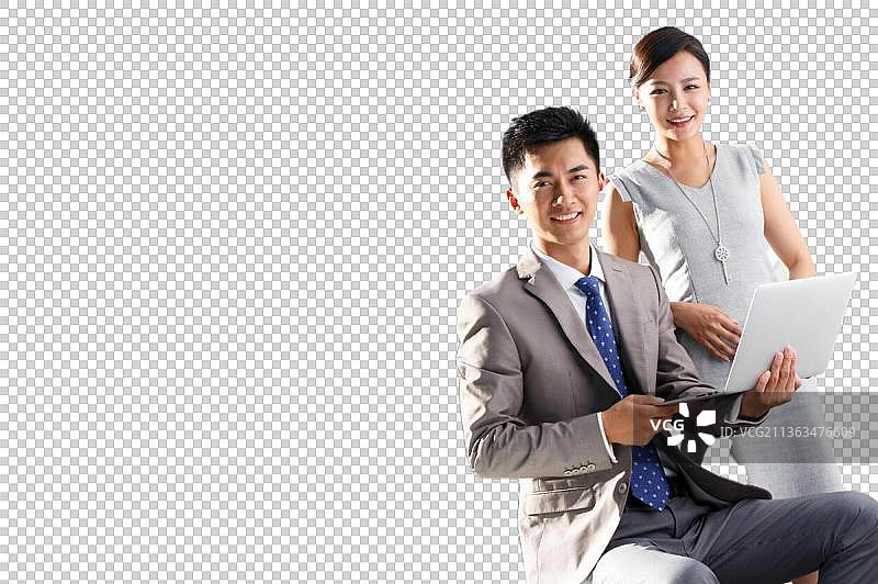 商务人士使用笔记本电图片素材