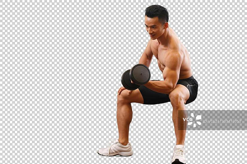青年男人健身图片素材