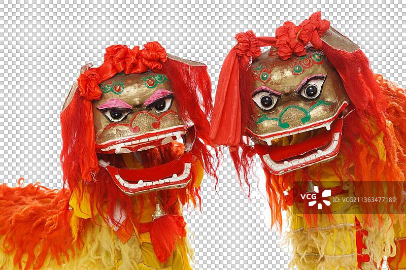 舞狮表演图片素材