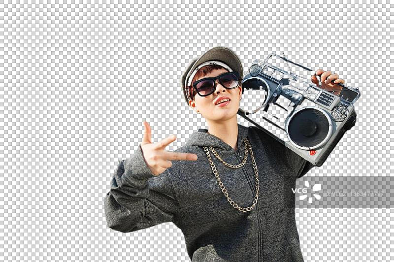 嘻哈风格的年轻人跳街舞图片素材