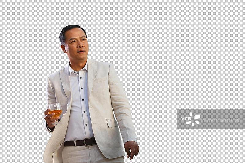 休闲的东方商务男人图片素材