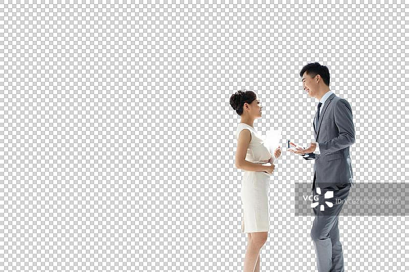 商务人士在交图片素材