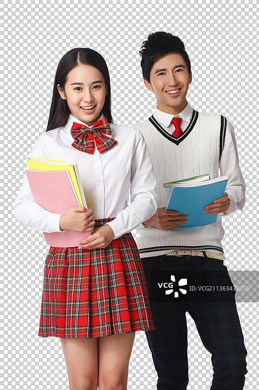 青春活力的青年学生图片素材