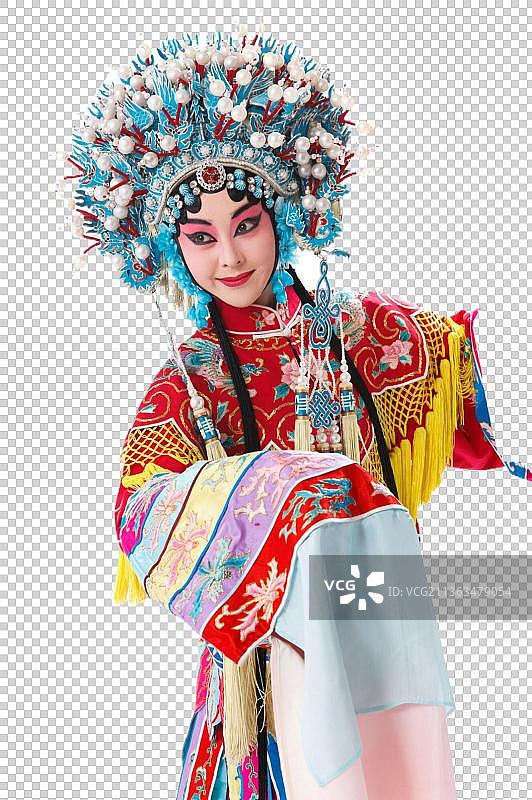 女京剧表演者图片素材