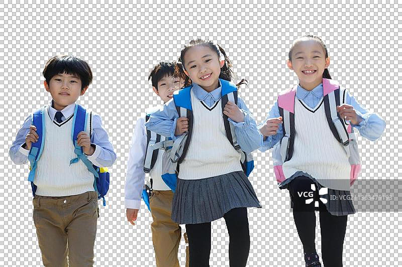 背着书包的小学生图片素材