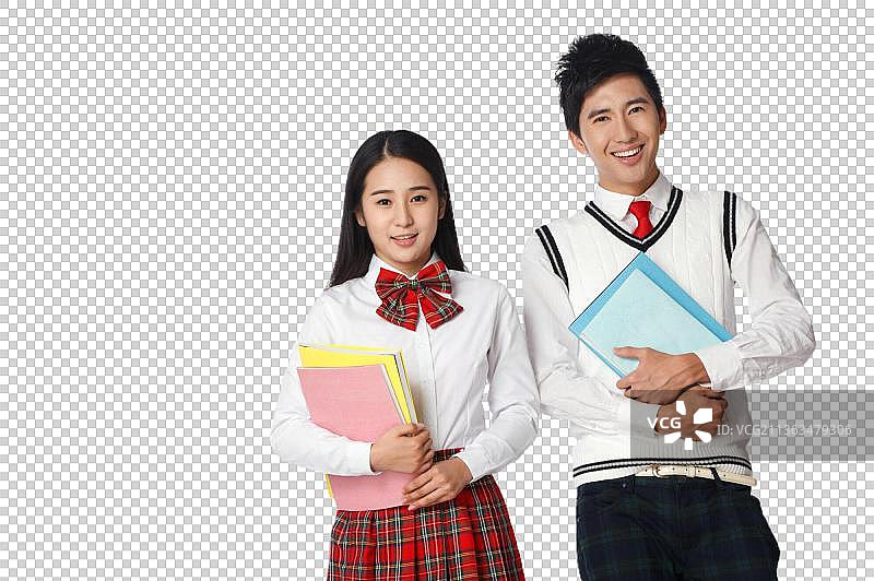 青春活力的青年学生图片素材