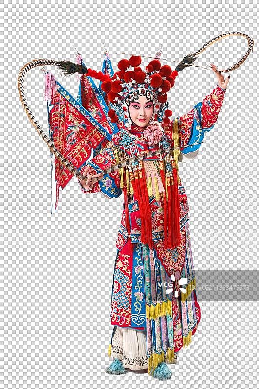 女京剧表演者图片素材