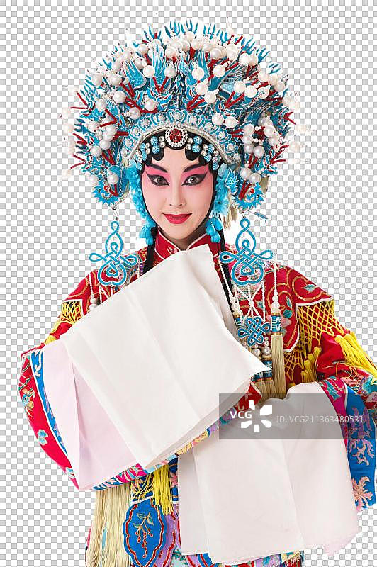 女京剧表演者图片素材