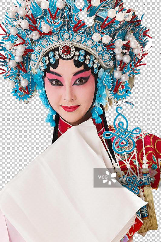 女京剧表演者图片素材