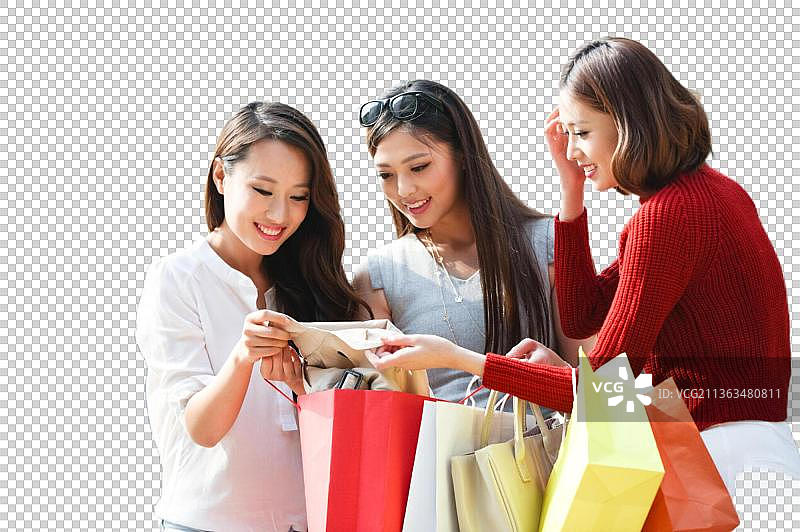 东方女人购物图片素材