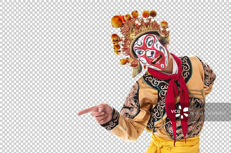 京剧里的人物孙悟空在做鬼脸图片素材