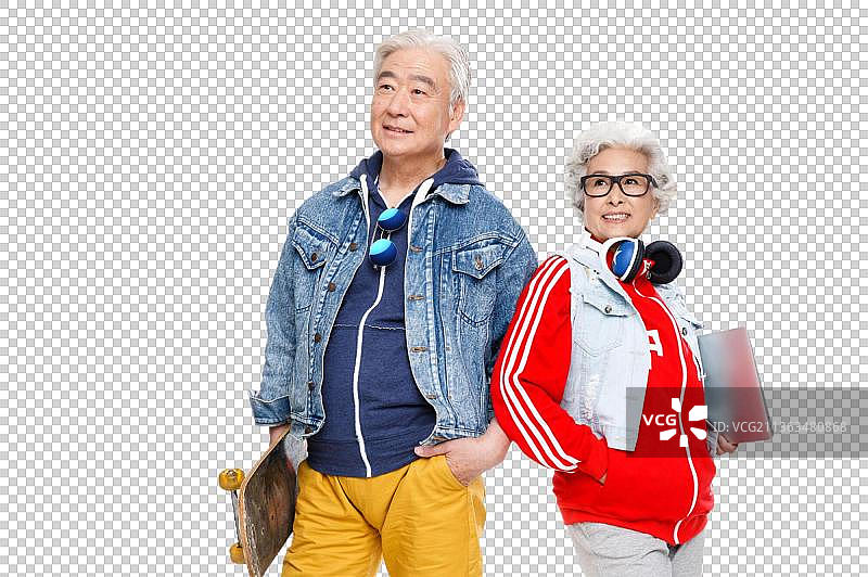 时尚的老年夫妇图片素材