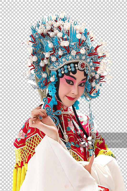 青年戏剧表演者拿着卡片图片素材