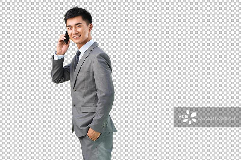 商务男人打电图片素材