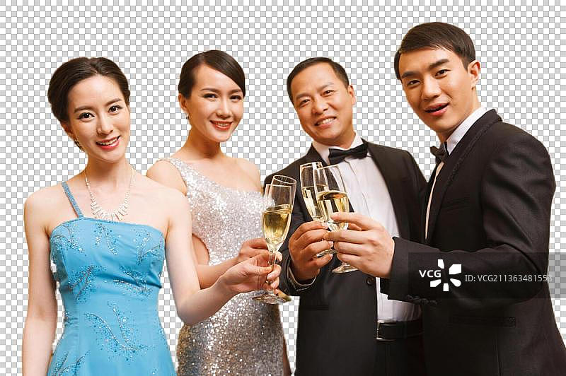 东方人聚会图片素材