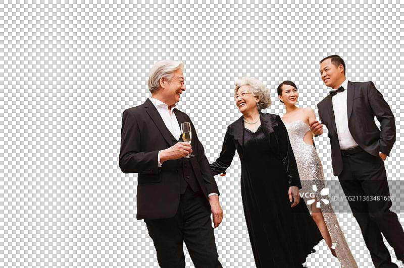 东方人家庭聚会图片素材