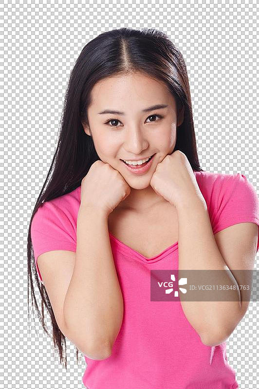 青春活力的年轻女孩图片素材